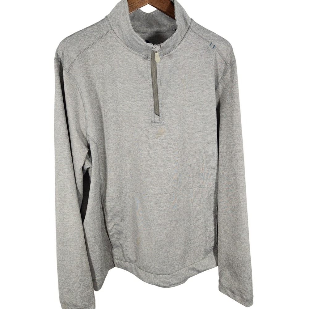 Tommy Bahama Gray Mens Athletic‎ Sport Pullover 1/4 Zip Size XL NWOT